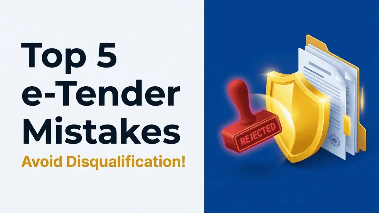 Top 5 Reasons Your e-Tender Was Technically Disqualified (CPPP)