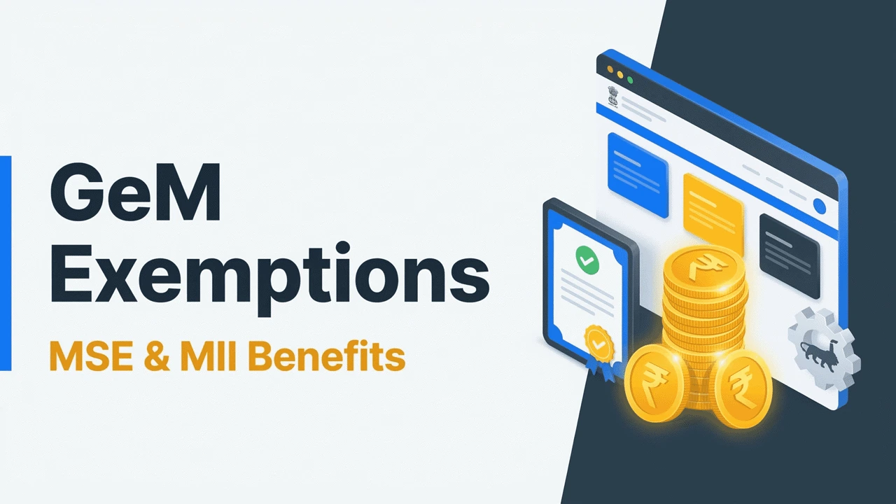 How to Claim MSE and Make in India (MII) Exemptions on GeM (EMD + Purchase Preference Guide)
