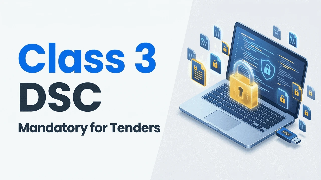 Class 3 DSC (Sign + Encrypt): Why It Is Mandatory for Government Bidding